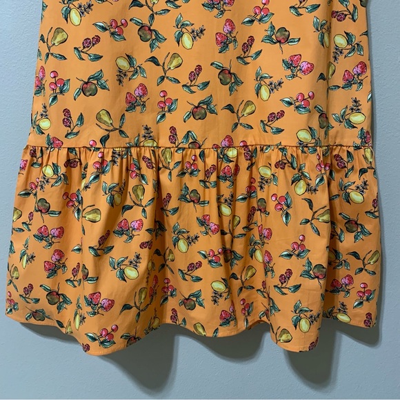 Donna Morgan Multi Fruit Print Poplin A-Line Shirtdress-Size 8 NWT - Picture 6 of 9